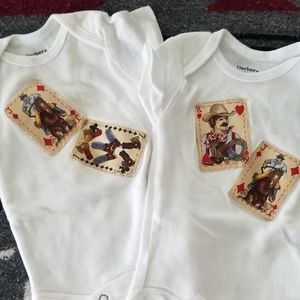 New Boutique "Gambler" onsie 2-pack
